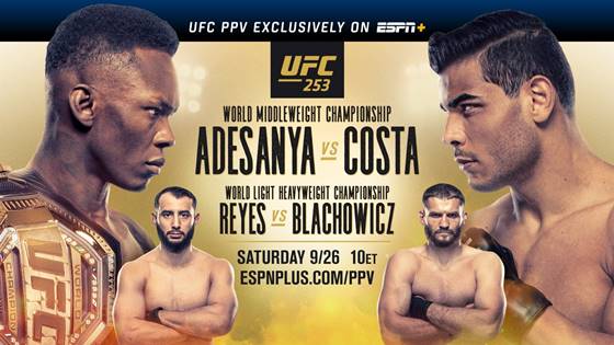  UFC 253 중계 인터넷 무료보기
