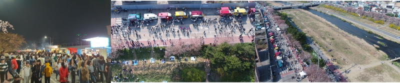 청주 벚꽃 푸드트럭 축제 무심천