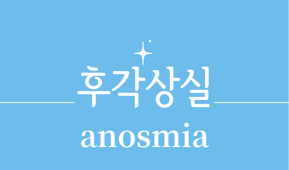 '후각상실(anosmia)'