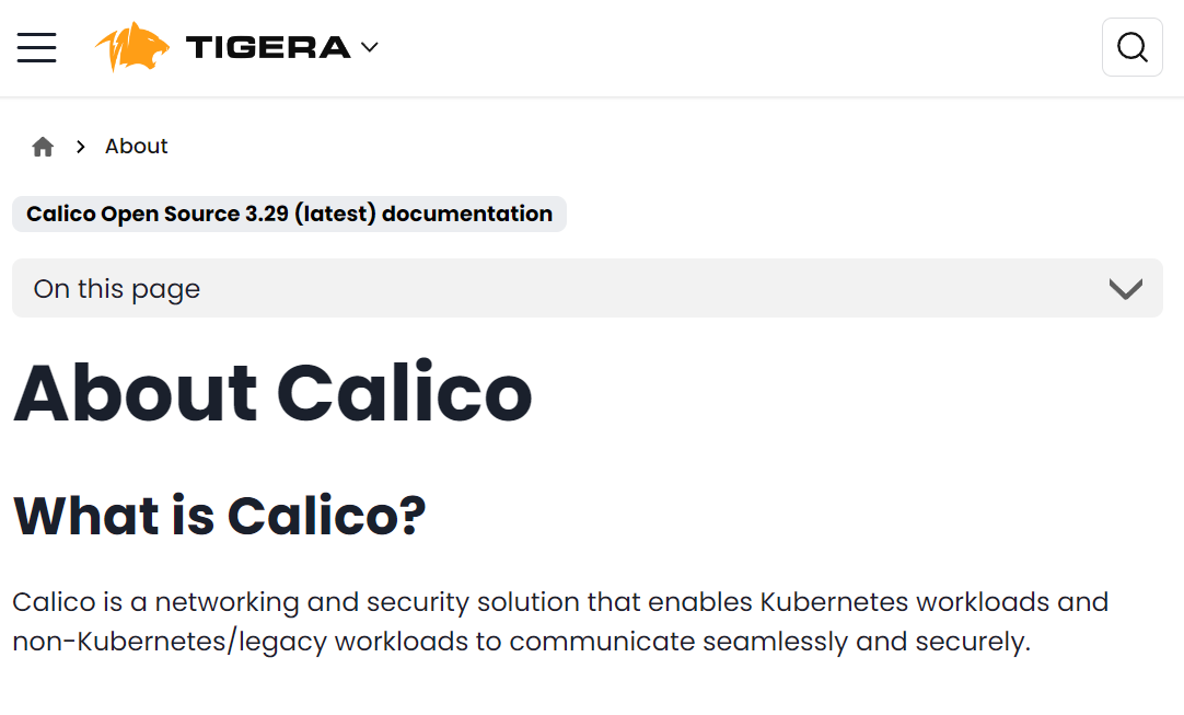 Kubernetes Calico CNI(Container Network Interface)