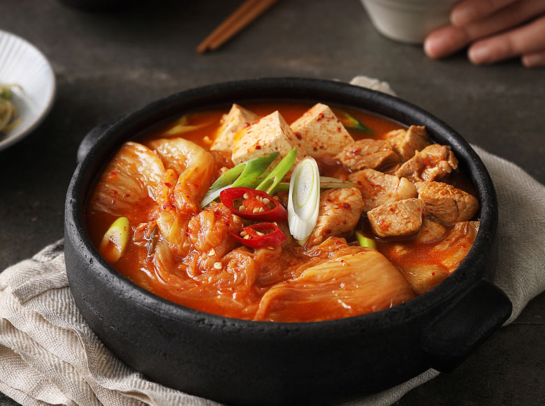 버섯김치찌개