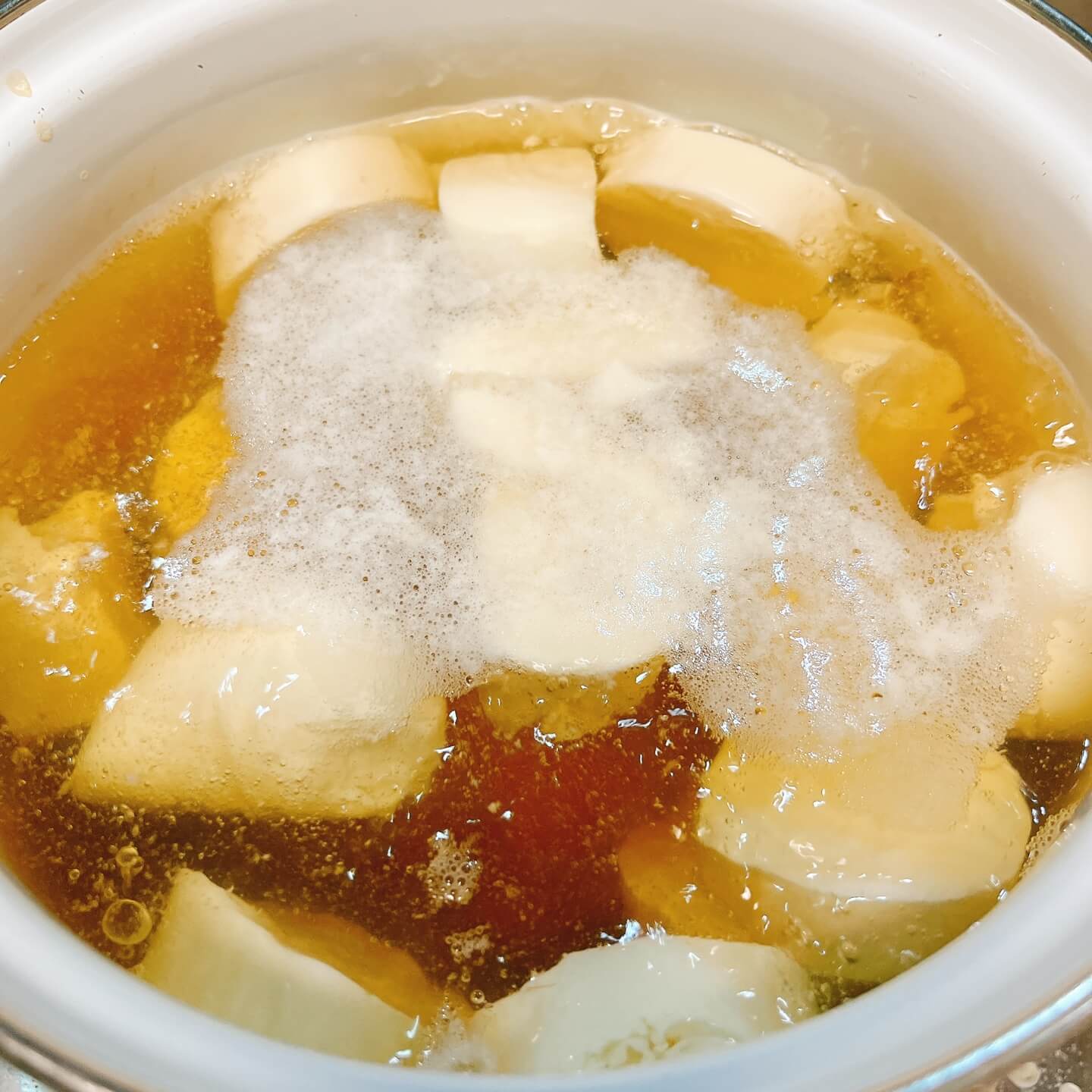끓기시작하면