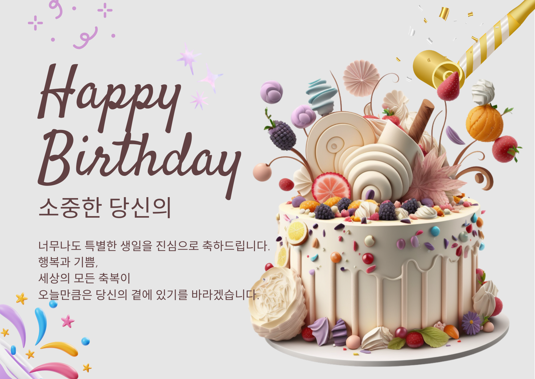 생일 축하 메세지 카드 이미지 문구 모음