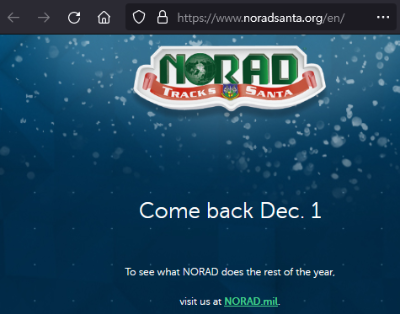 북미우주방위사령부 NORAD 산타추적기