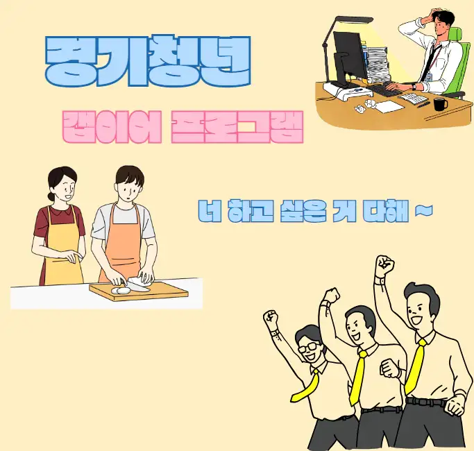 경기도 지원금 청년 갭이어 프로그램 신청방법