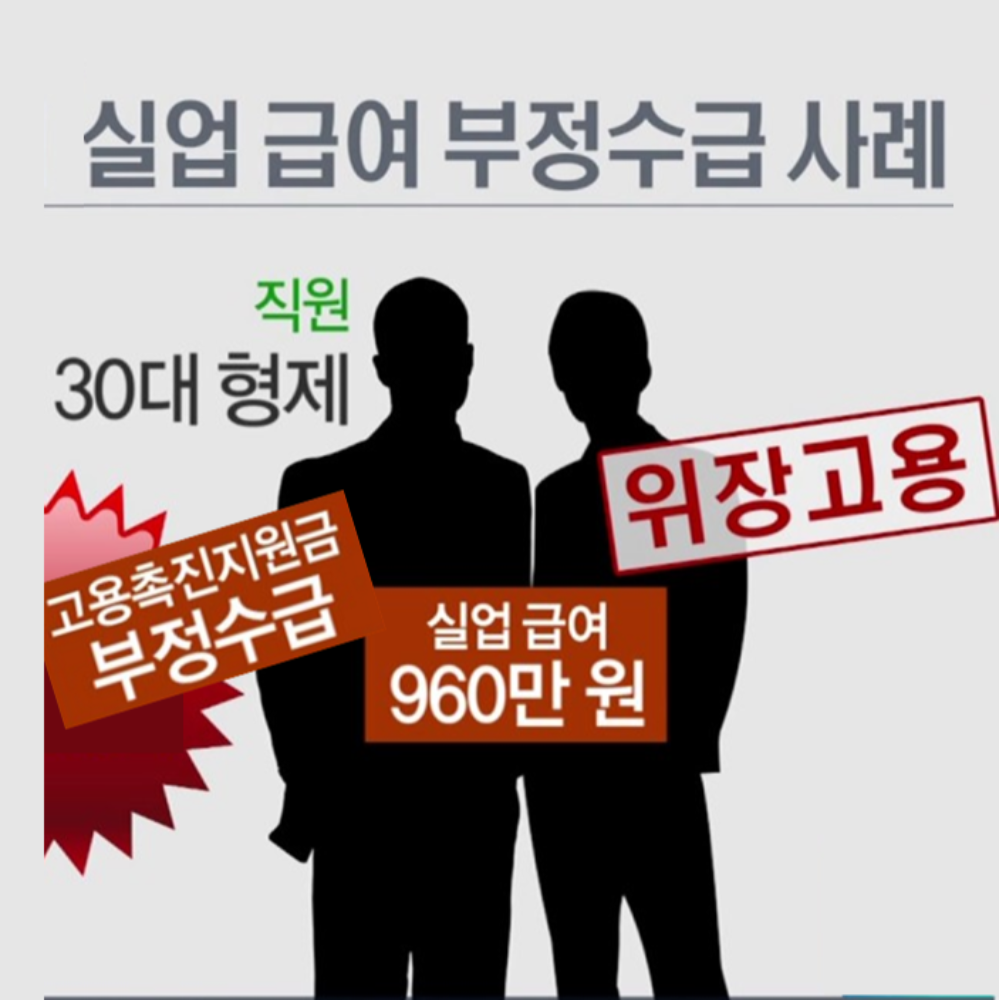  실업급여 부정수급 대표적 사례와 불이익