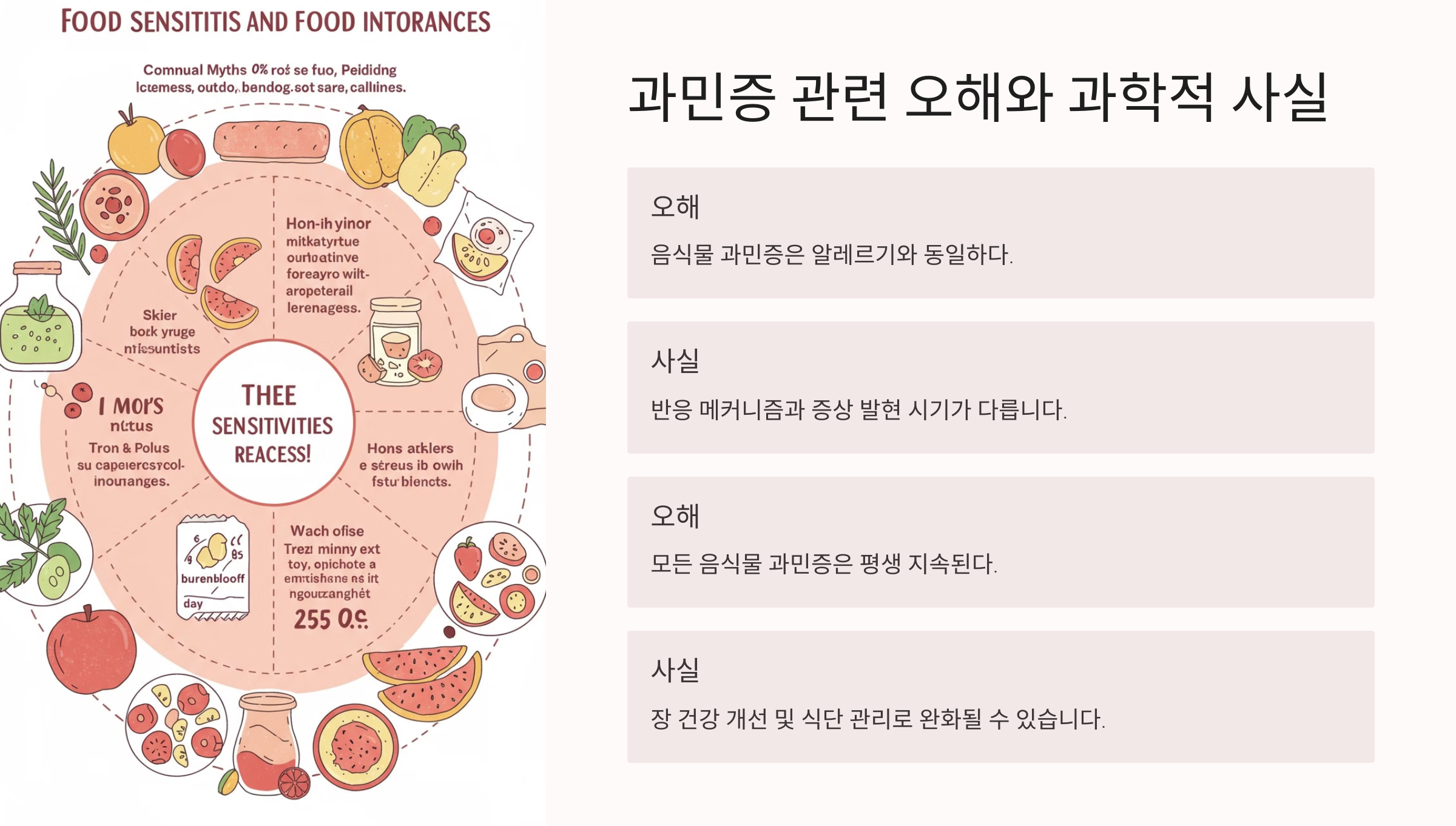 음식물 과민증 관련 오해와 진실