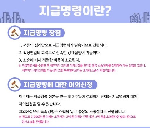  지급명령신청 방법, 효력, 절차 비용 까지 총정리