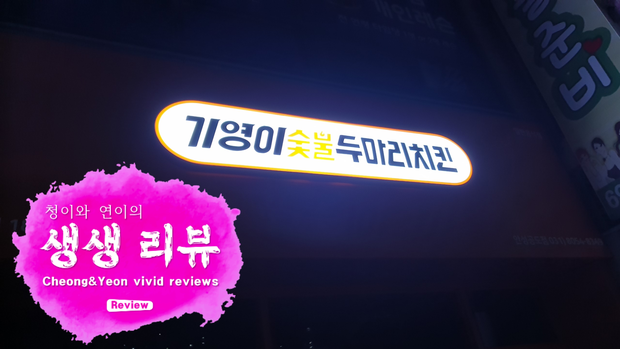  기영이의 두마리치킨 안성시 공도읍에 생기네요... 그것도 교촌치킨 옆에