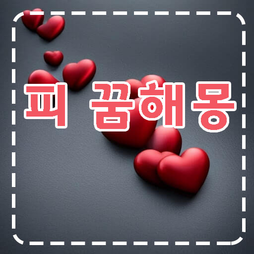 하트-모양의-피-여러방울