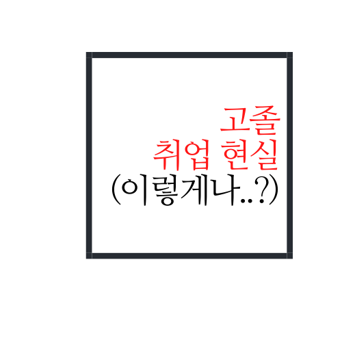  고졸 취업 현실(고졸 취업 현실이 진짜 이렇게나 빡세다고?)