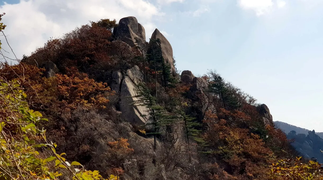 속리산 문장대 가을산 가을단풍