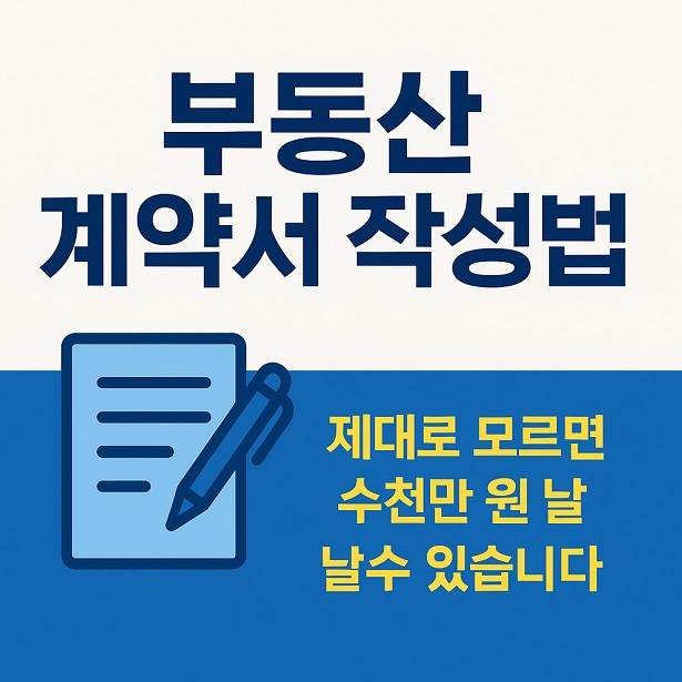 부동산 계약서 작성법