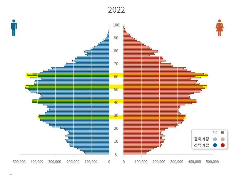 2022년 대한민국 인구구조