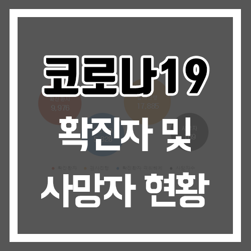  한국 코로나 바이러스 확진자와 사망자 현황, 8,897명 중 104명 사망