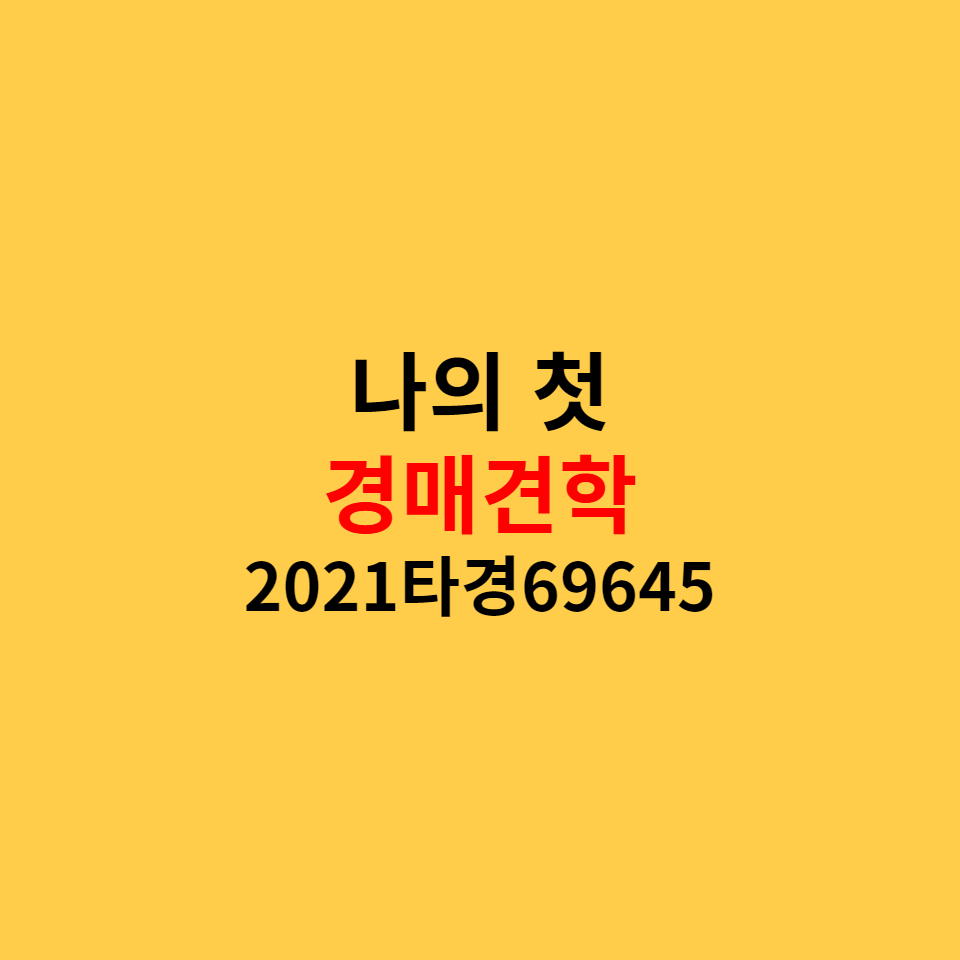  나의 첫 법원경매 셀프견학(의정부지방법원 고양지원2021타경69645)