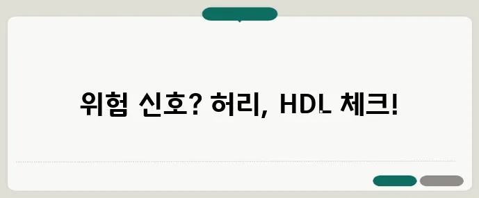 대사증후군 3분 자가진단 허리둘레와 HDL 꼭 확인하세요!