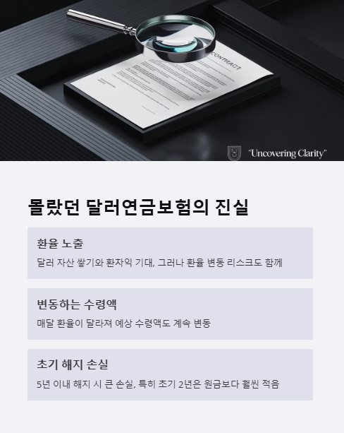 몰랐던 달러연금보험의 진실