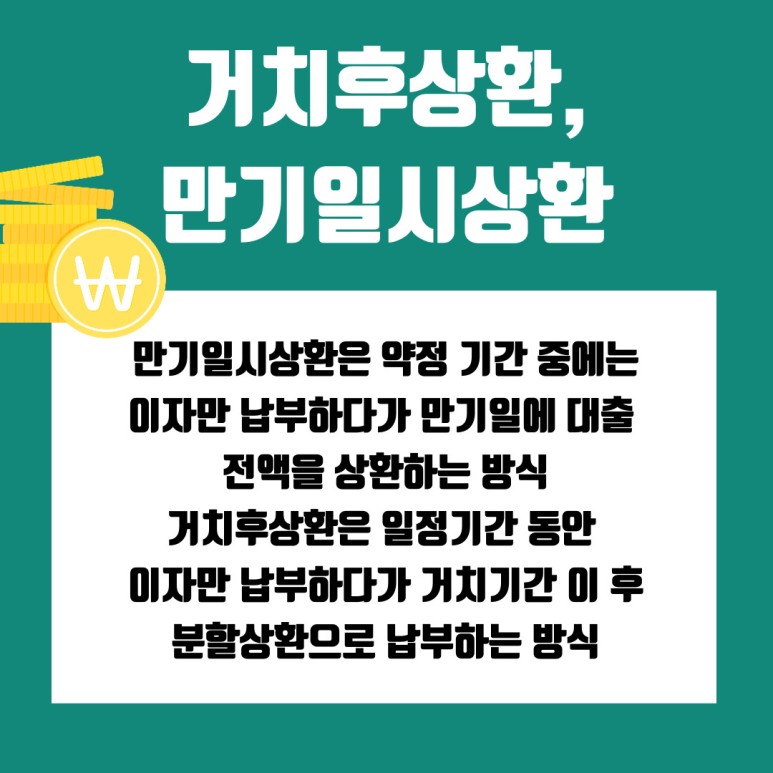 원금균등상환 원리금균등상환과 이란? 1
