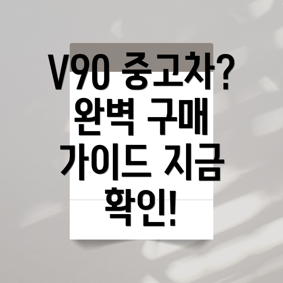 V90 중고차