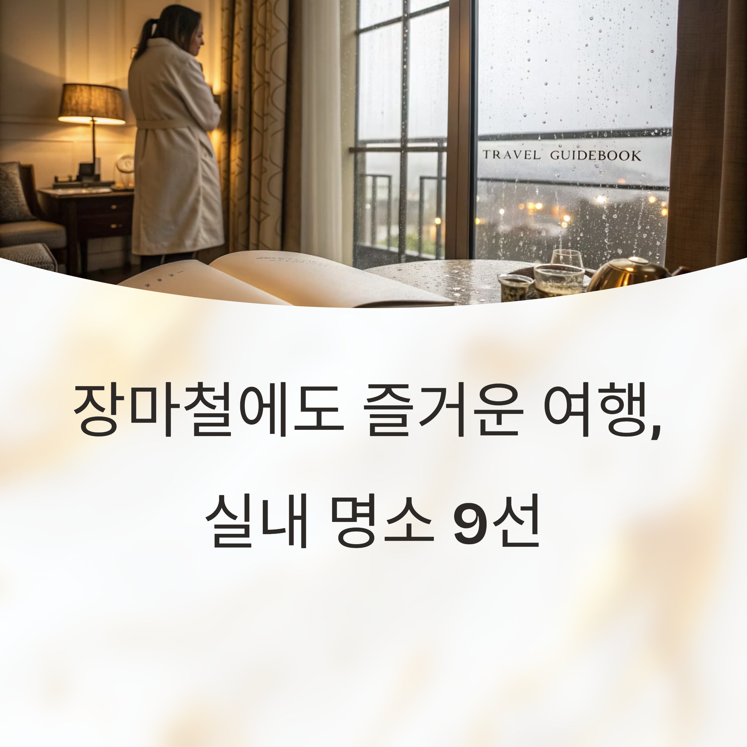 2025 장마철 실내 여행지 추천 베스트