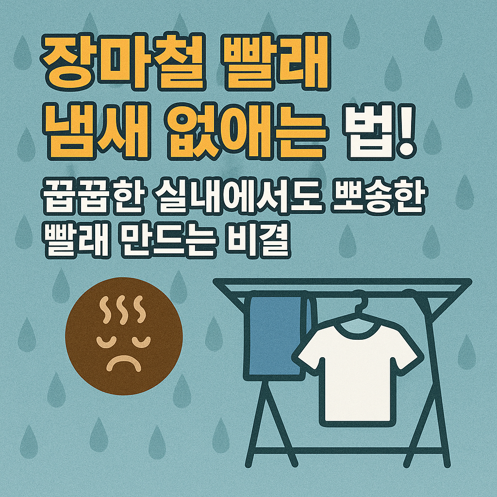 꿉꿉한 실내에서도 뽀송한 빨래 만드는 비결