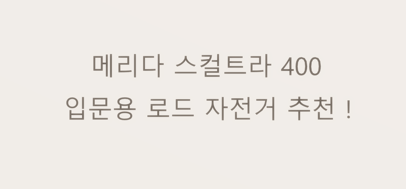  메리다 스컬트라 400 DISC 입문용 로드 자전거 추천 ! 내 돈 내 산