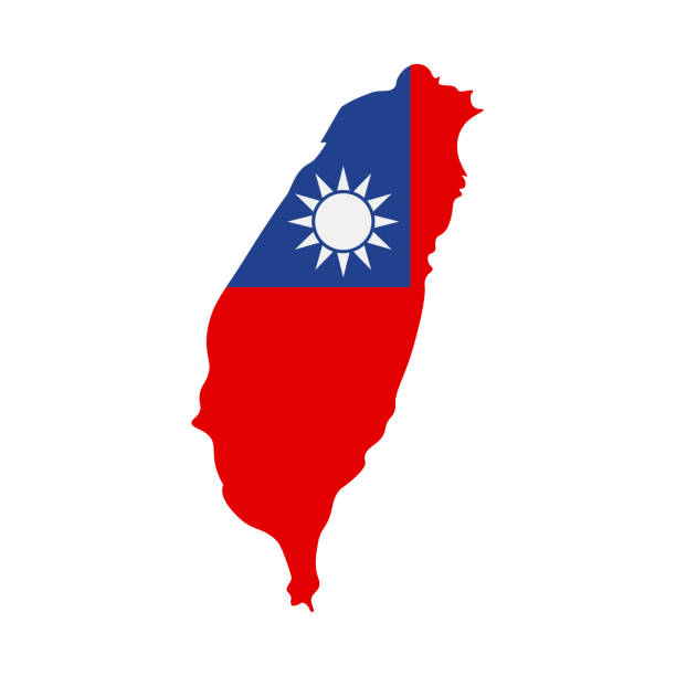 대만 국기 지도