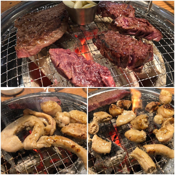 고기 굽는 모습