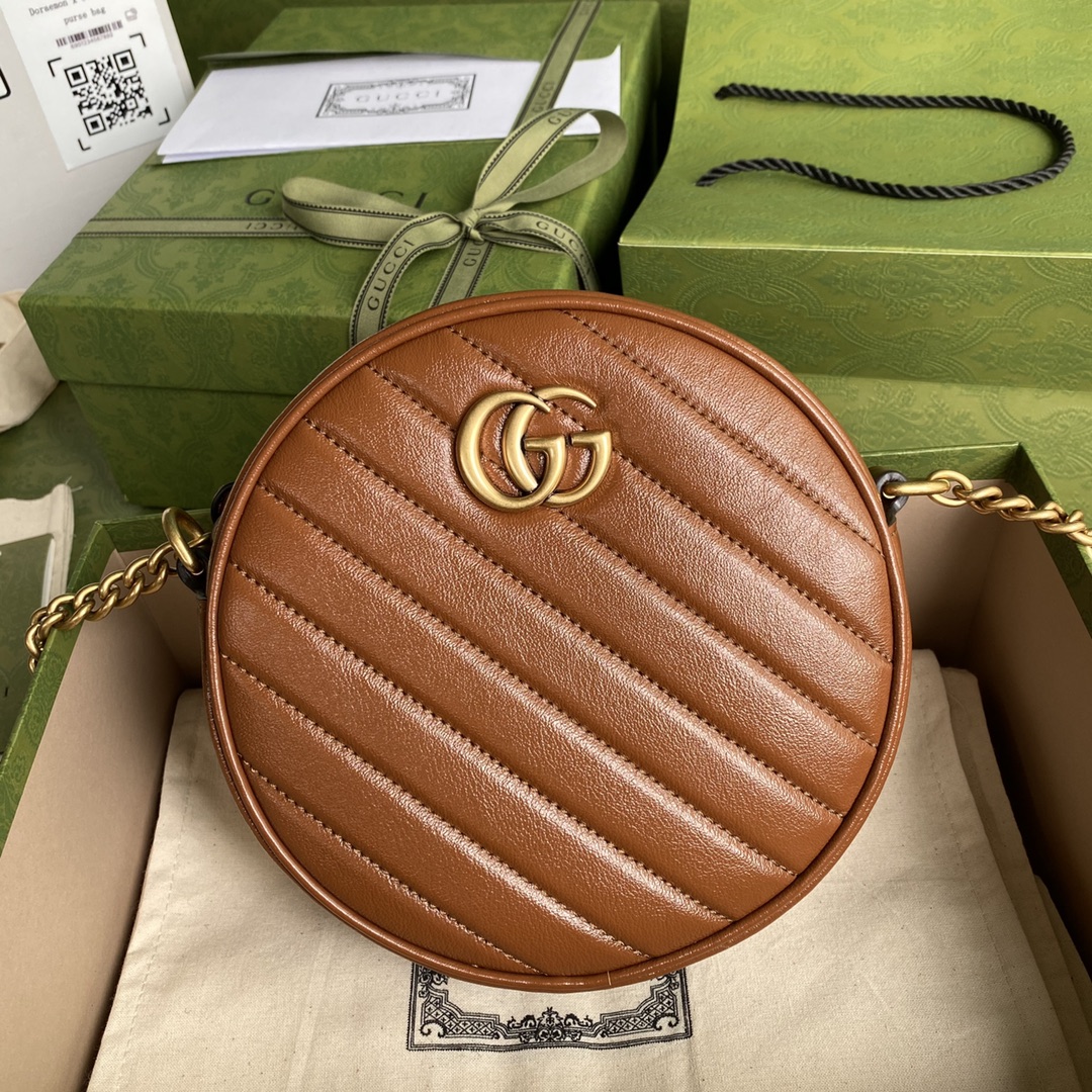  [GUCCI] 구찌 GG 마몽 미니 라운드 숄더백 550154