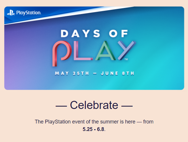  PlayStation Days of Play: 큰 할인에는 시작 날짜와 종료 날짜가 있습니다.