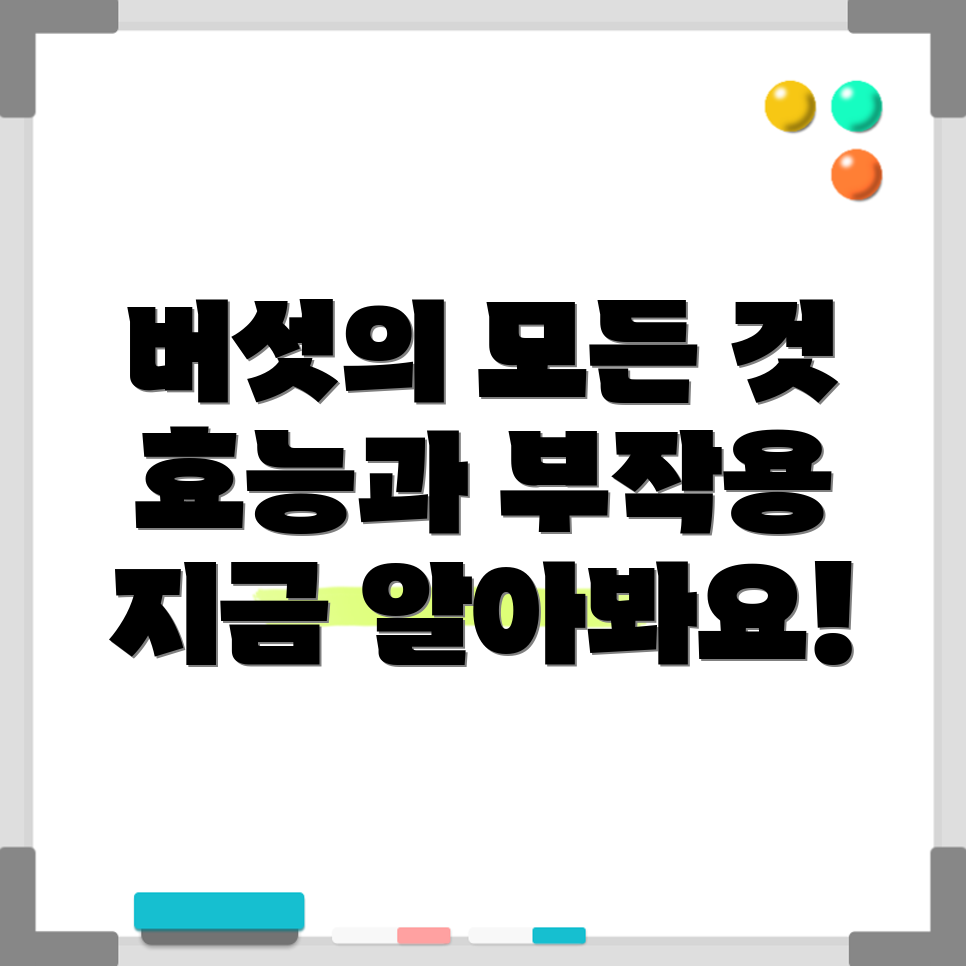 버섯의 종류와 효능
