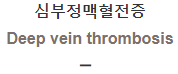  심부정맥혈전증 [Deep vein thrombosis]