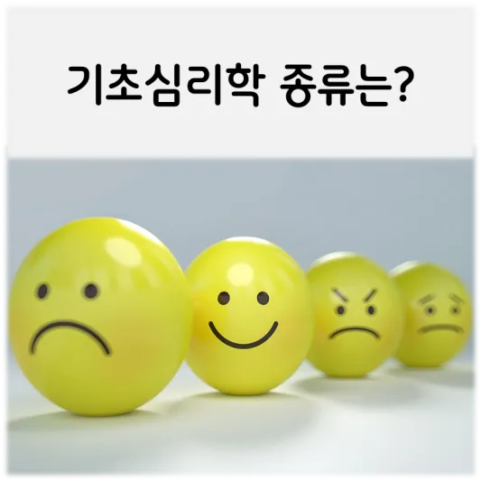  [기초심리학 종류는?]