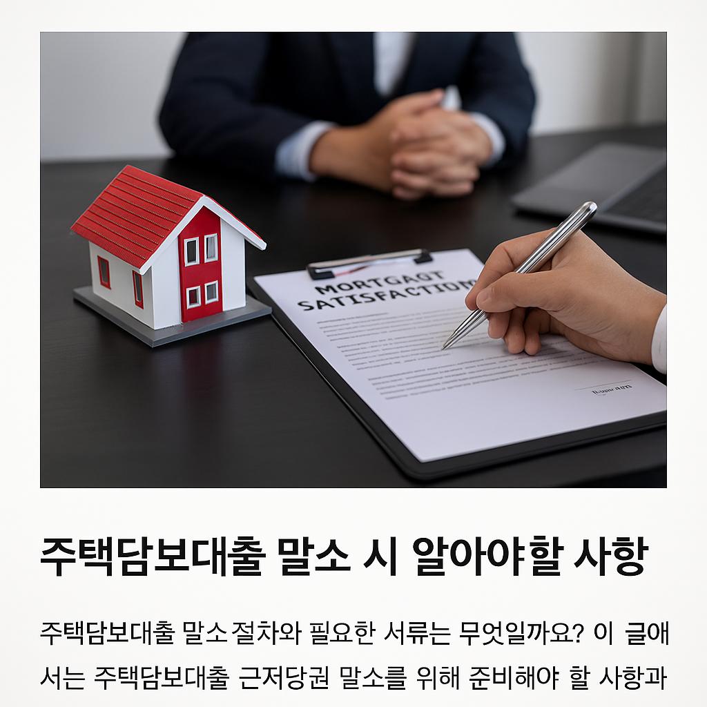주택담보대출 말소