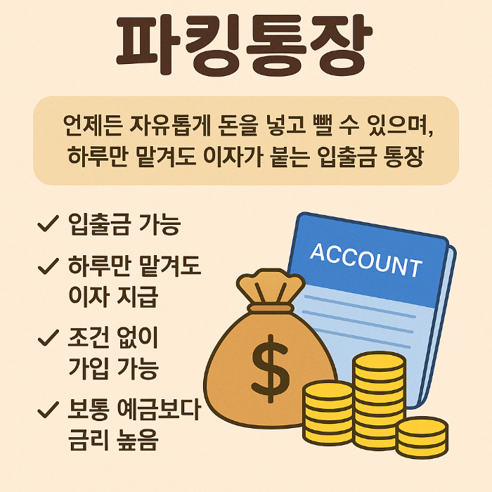 2025년 파킹통장이 하는 역할