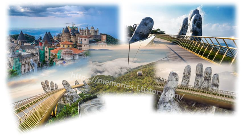 바나힐 (Ba Na Hills)
골든 핸즈 브릿지 (Golden hands bridge) 다낭여행 / 다낭 볼거리 즐깃거리 다낭관광명소

&quot;베트남 다낭 여행(8) 관광 명소: 아름다운 자연과 역사적인 보물들&quot;