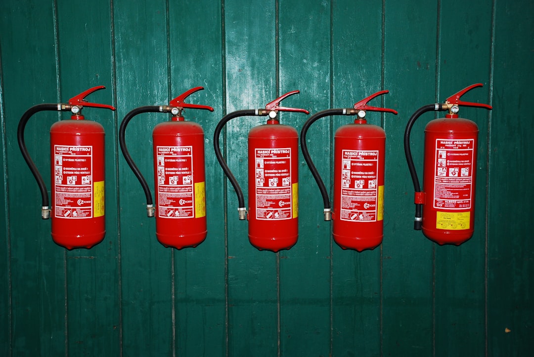 Fire extinguisher.