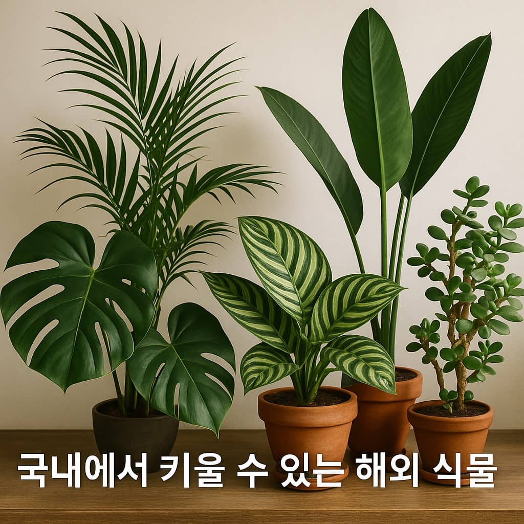 국내에서 키울 수 있는 해외 식물