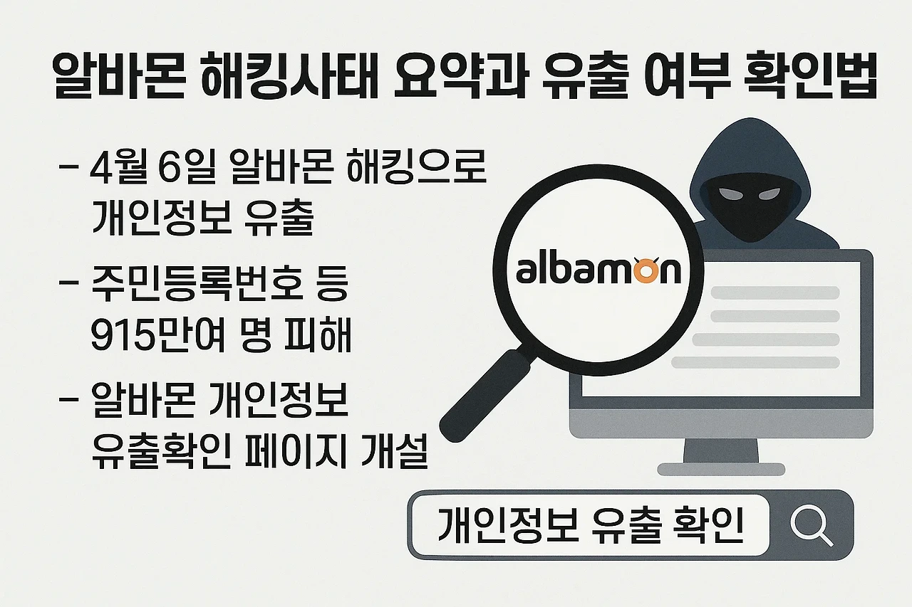 2025년 알바몬 해킹사태, 추가 보상 신청 완벽 가이드 (+유출 확인법)