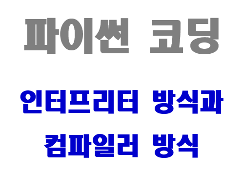  [파이썬 코딩] 컴파일러와 인터프리터의 차이점