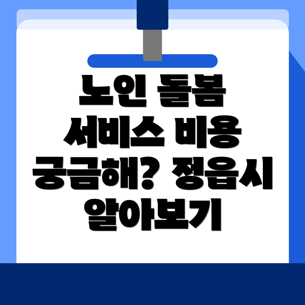 노인돌봄서비스