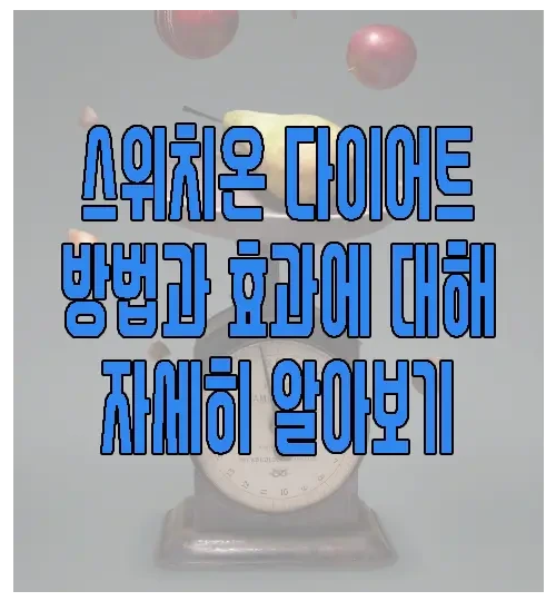 스위치온 다이어트에 관한 글 보러 가기 링크 사진