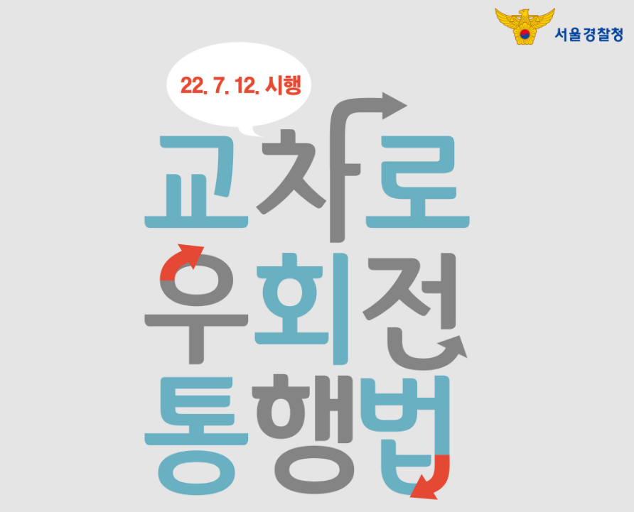  우회전 신호위반 기준 (경찰청 공식자료)