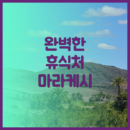 마라케시에서의 완벽한 휴식처는 Gra