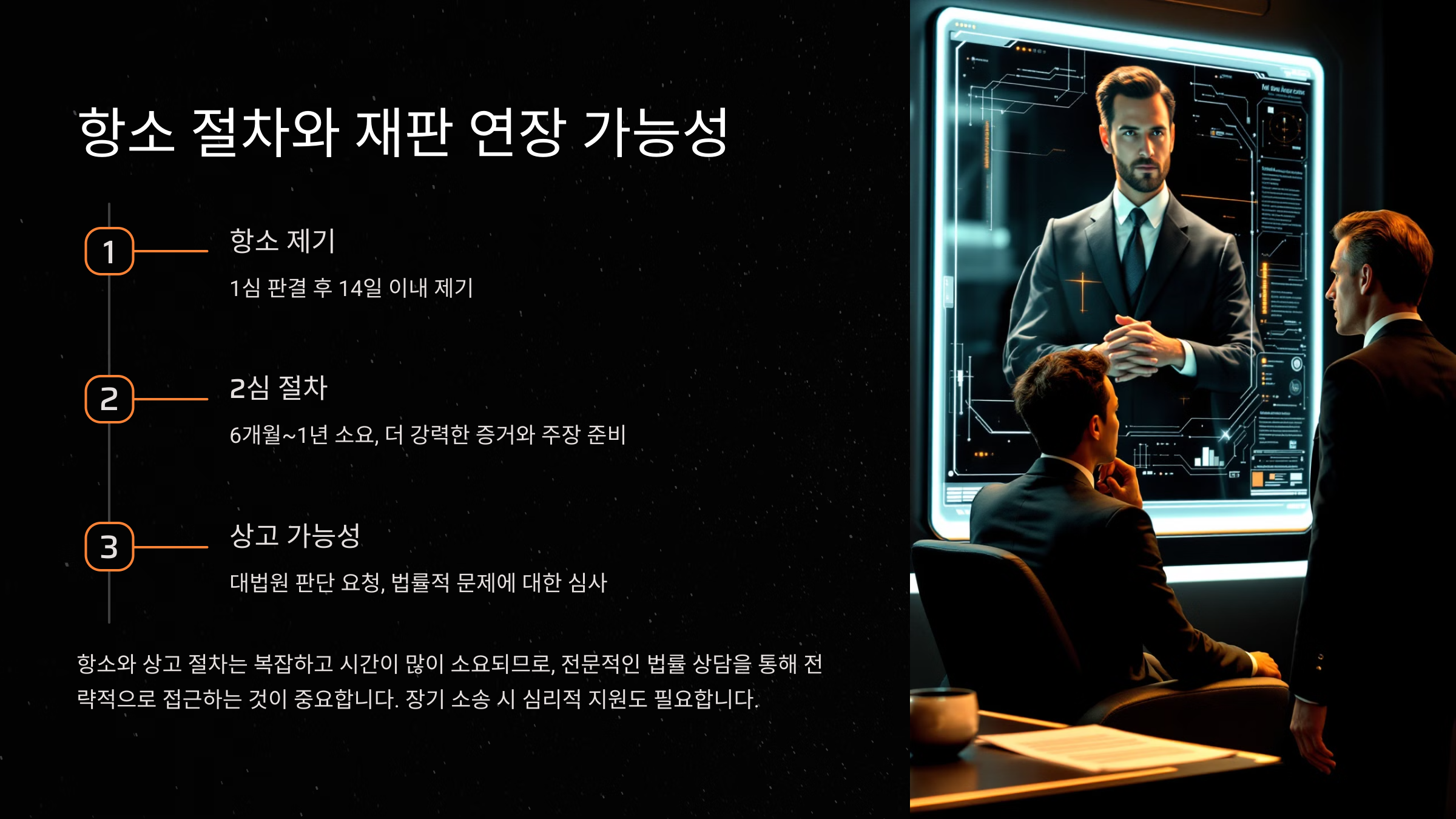 항소 절차와 재판 연장 가능성