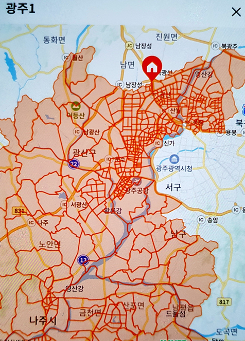 광주1캠프 배송지역 이미지1