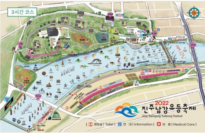 진주 남강유등축제 : 행사 개요, 체험 프로그램, 교통 안내 및 행사장 배치도