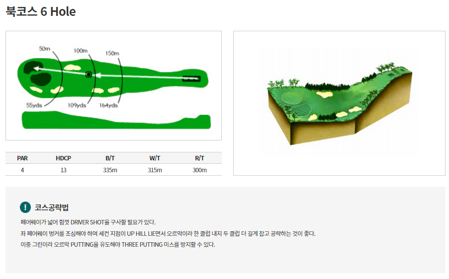 통도파인이스트 컨트리클럽 북코스 6