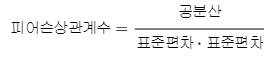 피어슨 상관계수